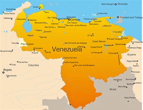 closest country to venezuela